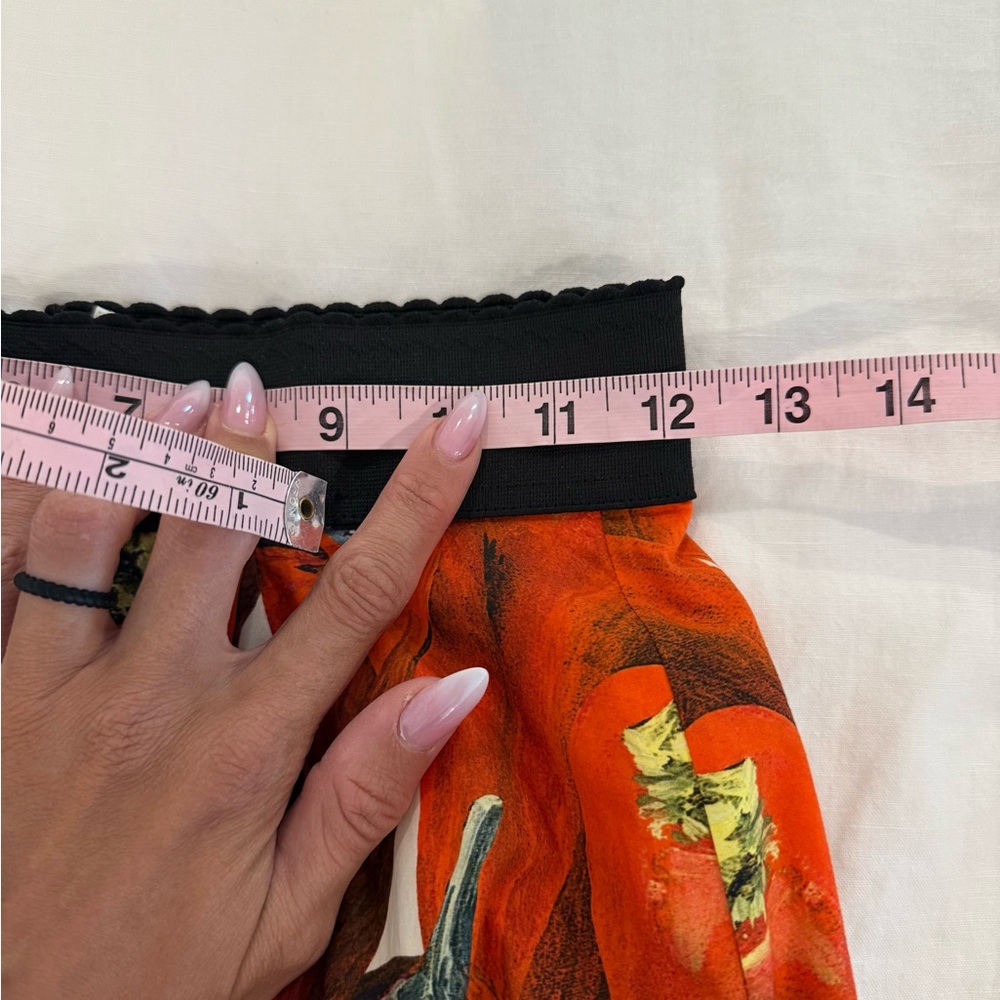 Dolce & Gabbana Chili Pepper Midi Tiered Skirt IT38 - Picture 5 of 7
